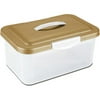 Sterilite ShowOffs Storage Containers, Dark Sahara, Set of 6