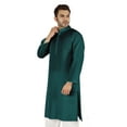 thumbnail image 3 of Atasi Cotton Kurta Solid Ethnic- Festive Long Shirt W/ Pintuck Traditional Indian Wear For Men's, 3 of 7