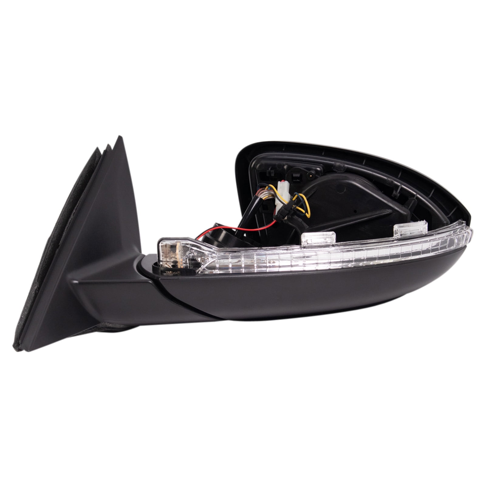 TRQ Driver Side Mirror Assembly Power Heated Memory Turn Signal Blind Spot Paint to Match Fits 2019-2022 Volkswagen Jetta
