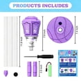 thumbnail image 3 of EGNMCR 2026 For Kids Rechargeable Automatic Maker With Light Music Adjustable Heights Detachable Wand For Wedding Kids bubble machine, 3 of 7