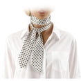 thumbnail image 3 of Unique Bargains 1 Pc Scarf Headband Stylish Print Neck Scarf for Women White, 3 of 5