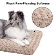 thumbnail image 3 of Cama para mascotas, cama de lujo para perros y gatos, ideal para jaulas de perros, lavable a máquina y apto para secadora, Mocha, 76.2 cm, 3 of 6