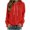 *Red, variant on Binmer Women's Drawstring Hooded Sweatshirt, Casual Loose Long Sleeve Pullover Hoodie with Pocket ,L