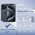 thumbnail image 2 of JETech Ultra Slim (0.35mm Thin) Case for iPhone 15 Pro Max 6.7-Inch, Camera Lens Cover, Lightweight Matte Finish PP Hard Minimalist Case, Support Wireless Charging (Blue Titanium), 2 of 6