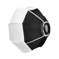thumbnail image 3 of Forma de la bola Softbox Release rápido Configurar fácilmente Equipo de foto de estudio portátil 30 cm para mini amantes de la fotografía en, 3 of 8