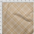 thumbnail image 4 of oneOone Rayon Dark Beige Fabric Check Fabric For Sewing Printed Craft Fabric By The Yard 56 Inch Wide, 4 of 4