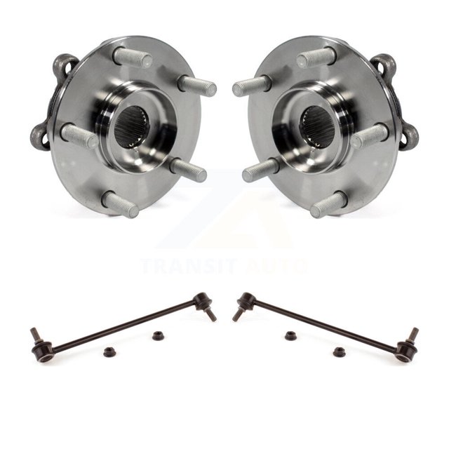 Transit Auto Front Hub Bearing Assembly and Link Kit for Car Mazda CX-5 6 - Left Right Side (Driver Passenger) K7T-100612