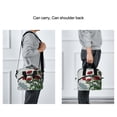 thumbnail image 6 of Insulated Crossbody Lunch Bag 10L Lunch Tote with Adjustable Shoulder Strap for Work Office Picnic Red Roses on The Wall, 6 of 6