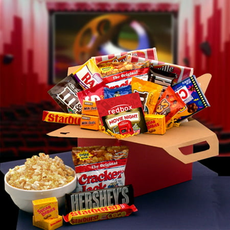 Gift Basket Drop Shipping 819412-RB10 Blockbuster Night Movie Care Package with 10.00 Redbox Gift