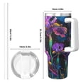 thumbnail image 4 of Pofeuu Starry Night Iris Field Print 40oz Ice Bully With Handle And Straw Stainless Steel Vacuum Insulated Cup And 2 In 1 Straw Lid, 4 of 8