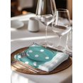 thumbnail image 6 of Fall Pumpkins Cloth Napkins Set of 4 Reusable Dinner Napkins, Thanksgiving Autumn Blue Checkered Plaid Cocktail Napkin Washable Table Napkins for Wedding/Holiday Party/Baby Shower 20"x20", 6 of 7