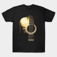 thumbnail image 1 of Instrument Acoustic Guitar Folk Musical Instrument Minimalist Graphic Design Unisex T-Shirt, sizes up to 3XL, 1 of 4