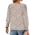 thumbnail image 6 of UVN Crewneck Blouse for Women Fall Long Sleeve T-Shirts Casual Tees Ladies Loose Tops, 6 of 7