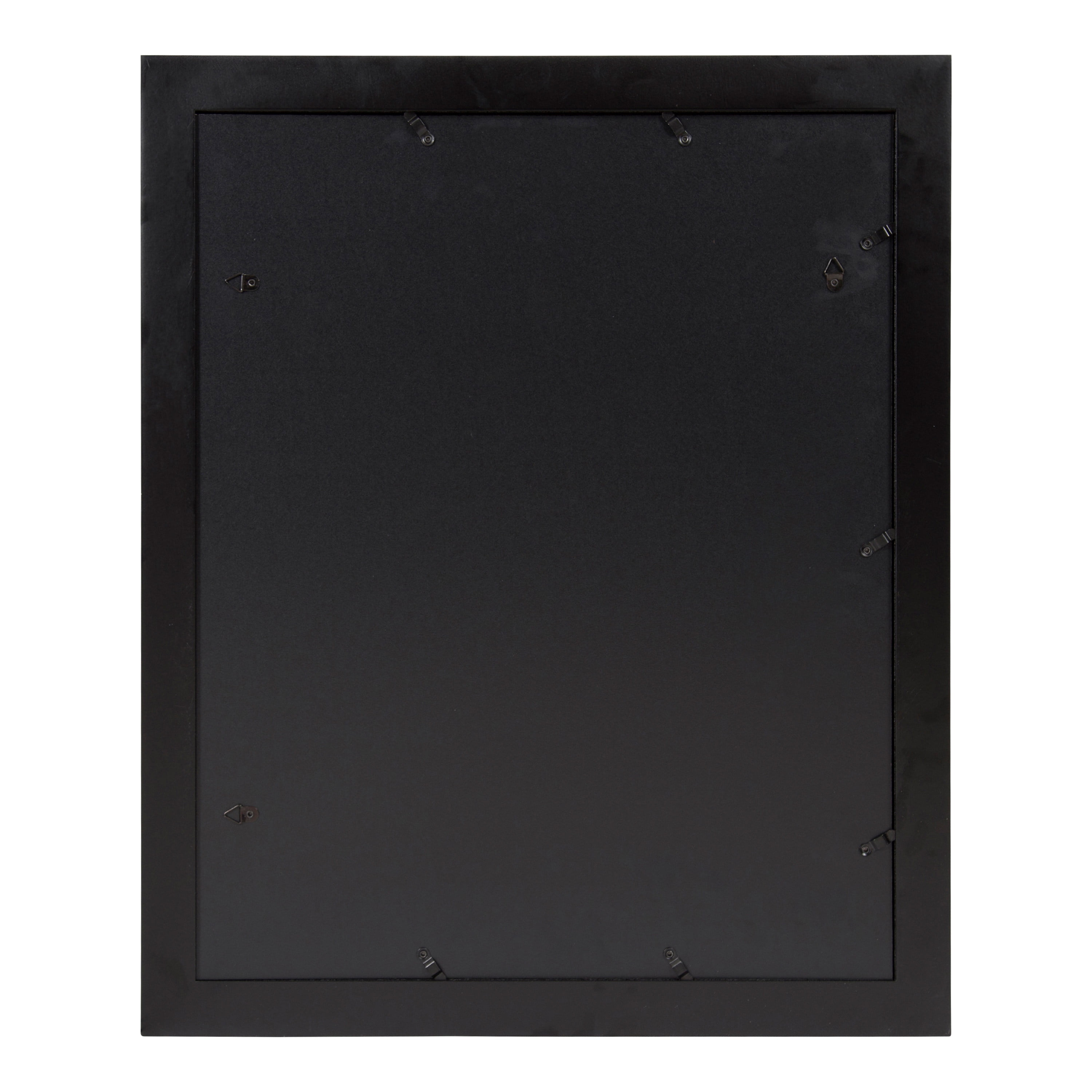 DesignOvation Museum Wooden Traditional Picture Frame Set with Mats for Customizable Wall Display, 16x20 matted to 8x10, Black, 2 Pack