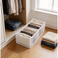 thumbnail image 4 of Pants Organizer Medium, Souew 6 Compartment Mesh Drawer Divider Bag 32x17x12cm White, Spring Wardrobe Organization for Leggings, Clothes & Underwear Storage, 4 of 6