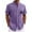 Purple, variant on Yiaimeir Men's Casual Short Sleeve Button-Down Shirt Breathable Cotton Fabric Stylish Palm Tree Print,Size M-3XL