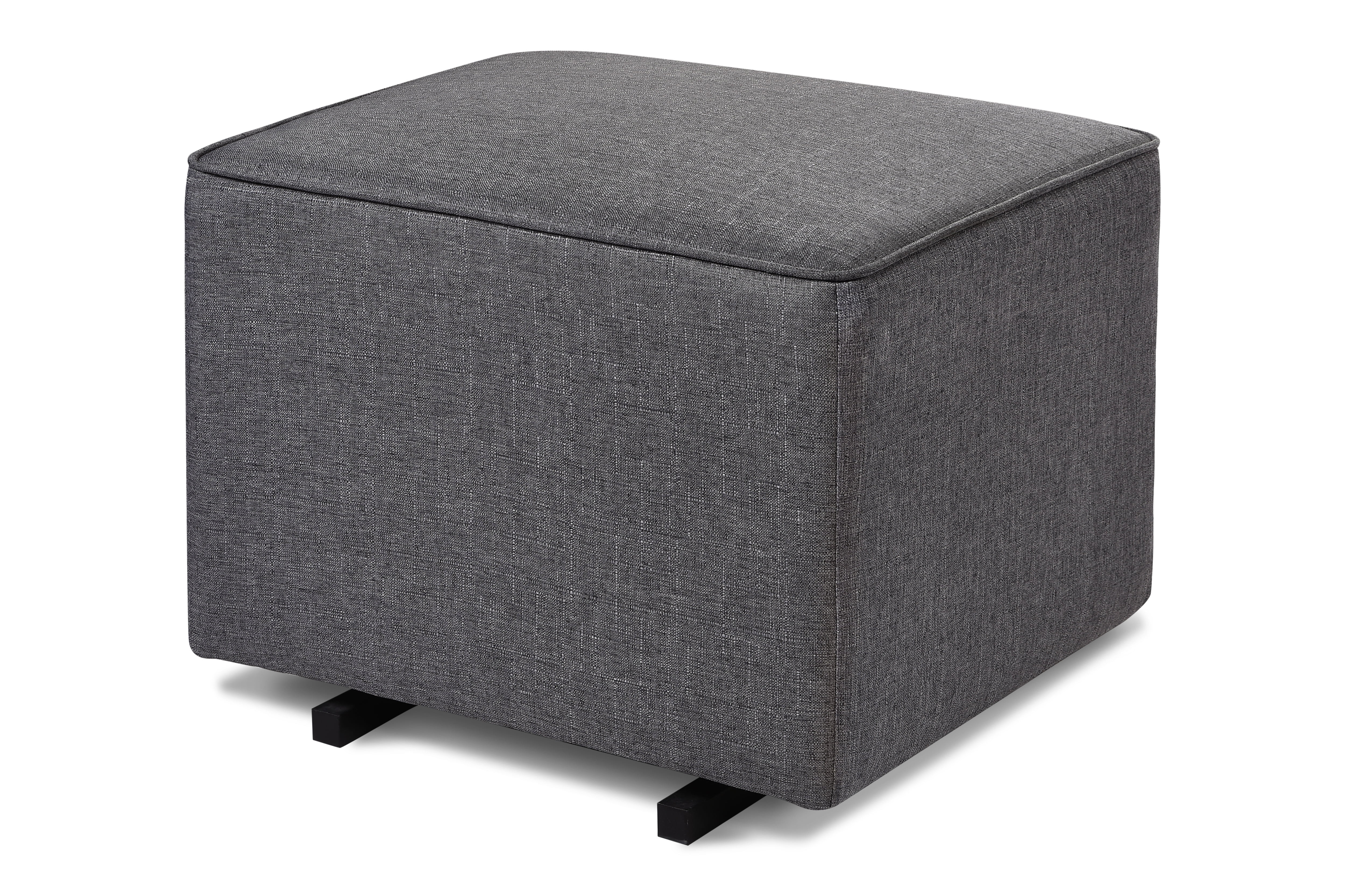 Ventileren Concurreren Renovatie Davinci Universal Gliding Ottoman in Dark Grey Finish with Cream Piping -  Walmart.com