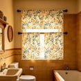 thumbnail image 5 of Aoznliie Curtains Set, Colorful Leaves Washable Light Filtering Valance & Curtains for Kitchen Window, 3 Piece Rod Pocket Collection for Dining Room, 5 of 7