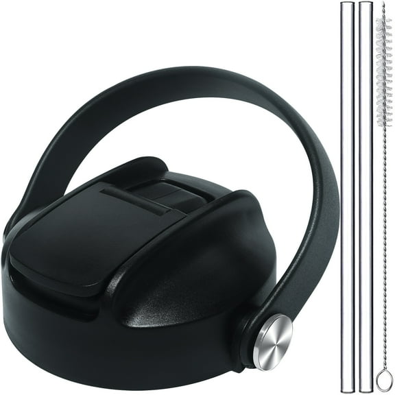 Straw Lid for Owala Water Bottle Replacement 16 19 24 25 32 40 oz , Flex Handle Top for Owala Free Sip Accessories, Flip Straw Cap Detachable Gasket Easy to Clean, BPA free