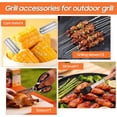 thumbnail image 4 of 18 Piece Outdoor BBQ Grill Set, Heavy Duty Stainless Steel Grilling Utensils Kit with Portable Carry Bag, Complete Camping Barbecue Tool Set, Ideal Grilling Gift for Men Dad Backyard BBQ Party, 4 of 4