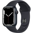 thumbnail image 1 of Pre-Owned Apple Watch Series 7 45mm GPS + Cellular Midnight Aluminum Case - Midnight Sport Band, 1 of 4
