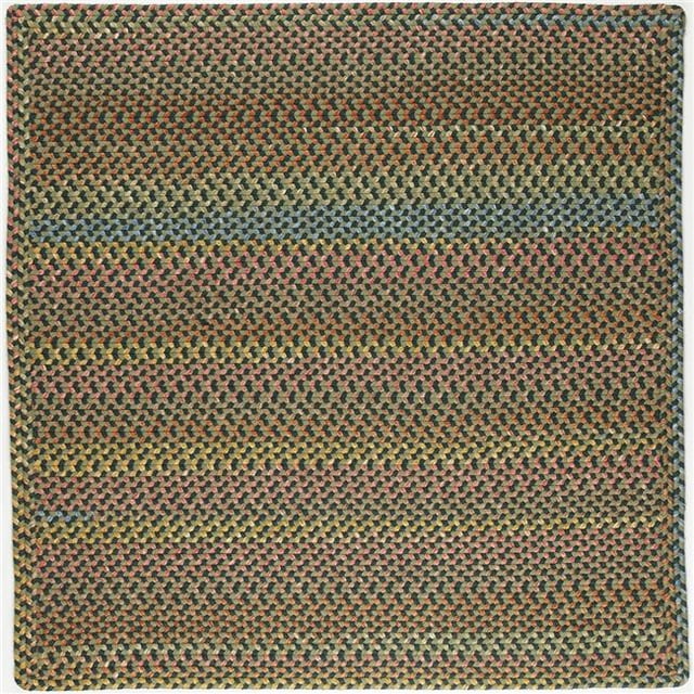 Rhody Rug WO21R048X048B 4 ft. Woodstock Square Rug, Forest & Multi Color