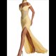 thumbnail image 3 of Vestido de Dama de con Escote en V, Plisado, de , 2025, con Hombros Descubiertos, Fluido, Formal, de Noche, para Invitada de Boda con Abertura Amarillo L, 3 of 8