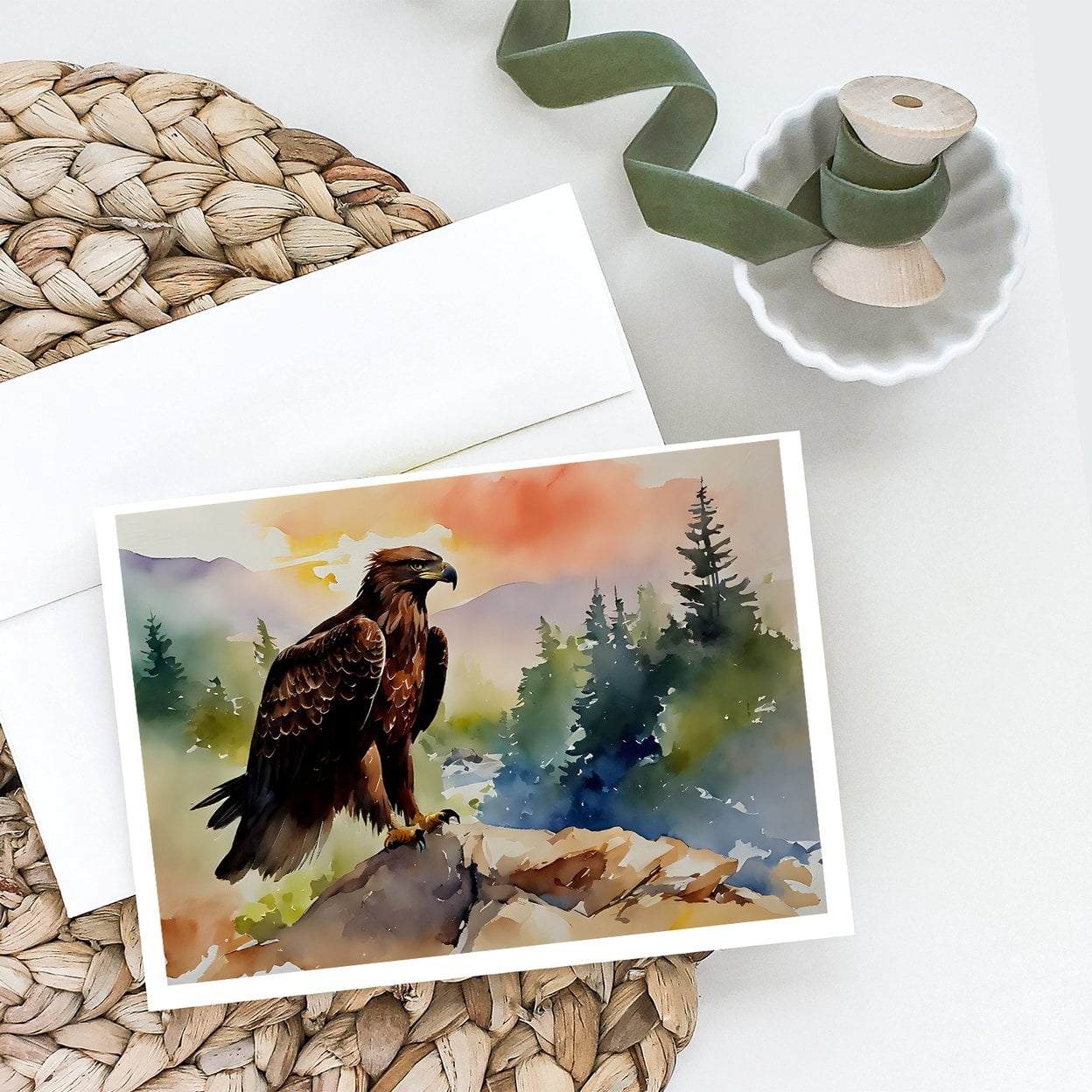 Eagle Greeting Cards Pack of 8 7 in x 5 in