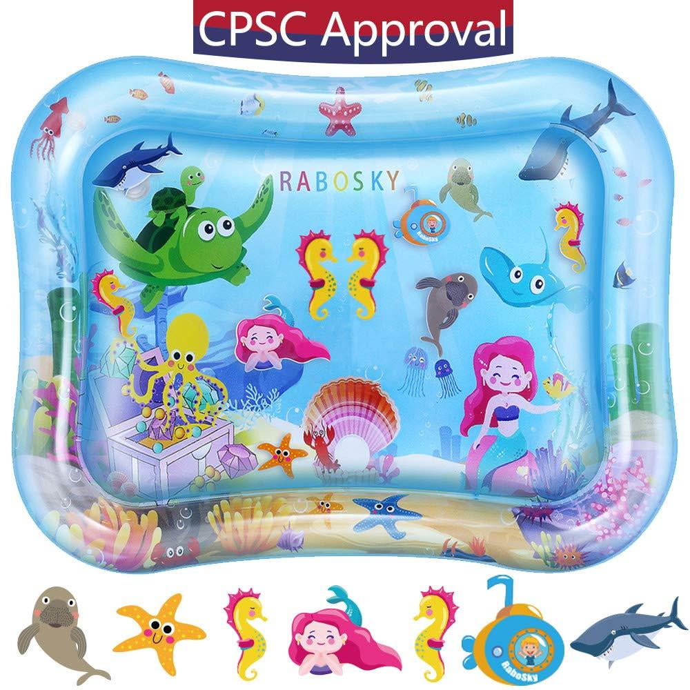 Tummy Time Water Mat Baby Water Mat Infant Inflatable Play Mat For 3 6 9 12 Mon 