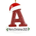 thumbnail image 2 of Personalized A-Z Letter Ornaments for Christmas Tree 2025 DIY Custom Christmas Ornament with Name 3D Resin Xmas Hanging Pendant Original Gifts for Family Friends A, 2 of 6