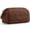 Chocolate, variant on Wide-open Makeup Bag Cosmetic Pouch Organizer Travel Toiletry Bag Essentials Accessories for Women Girls, Quilted Camel