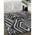 thumbnail image 3 of Ahgly Company Machine Washable Indoor Rectangle Transitional Charcoal Black Area Rugs, 7' x 9', 3 of 7