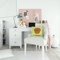 thumbnail image 4 of Dog Face Checkerboard Design Fabric Decorative Pillow, 4 of 4