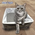 thumbnail image 7 of PawLyfe Litter Box Liners: Heavy Duty - Thickest Litter Liner on the Market 4MIL - Tear & Leak Resistant - Drawstring Close - Jumbo, 36” x 18” - 20 Count Jumbo Size Draw String Litter Liners for Cats, 7 of 7