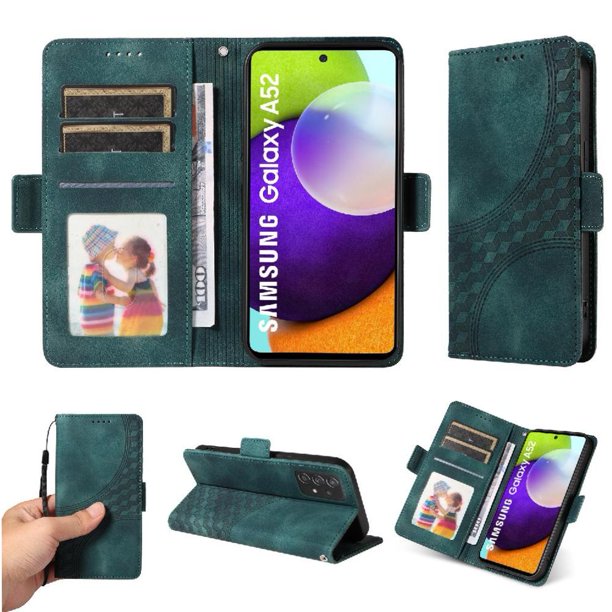 Funda GANGXUN para Samsung Galaxy A52 4G/5G con diseño acolchado elegante, cuero PU, protección total y ajuste preciso