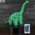 thumbnail image 2 of Dinosaur 3D Illusion Color Changing LED Desk Light Child Room Table Night Lamp, 2 of 8
