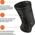 thumbnail image 3 of CAMBIVO 2 Pack Knee Compression Sleeve, Knee Brace for Women and Men, Knee Support for Running, Workout, Hiking, Sports (Jet Black, Medium), 3 of 3