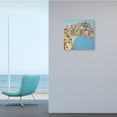 thumbnail image 2 of Italian Seaside Architecture Coastal City Port Art for Kids Gallery-Wrapped Canvas Print Wall Art, 17x17, 2 of 5