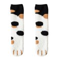 thumbnail image 2 of Sonducket Calcetines Elenxs para mujer, calcetín cálido de felpa, informal, para dormir, para otoño e invierno, para el suelo del hogar Medias Blanco negro Sonducket AP000972-02, 2 of 6