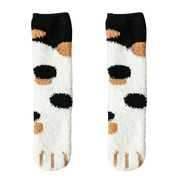 Minnieouse Calcetines de algodón con estampado divertido de invierno para hombre y mujer Medias Blanco negro Minnieouse AP000972-02