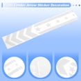 thumbnail image 4 of Unique Bargains Front Fender Arrow Sticker Decoration Motorcycle Warning Reflective Tape Waterproof Pet Reflective Material Material White 1 Pcs 34 cm x 5.5 cm, 4 of 6