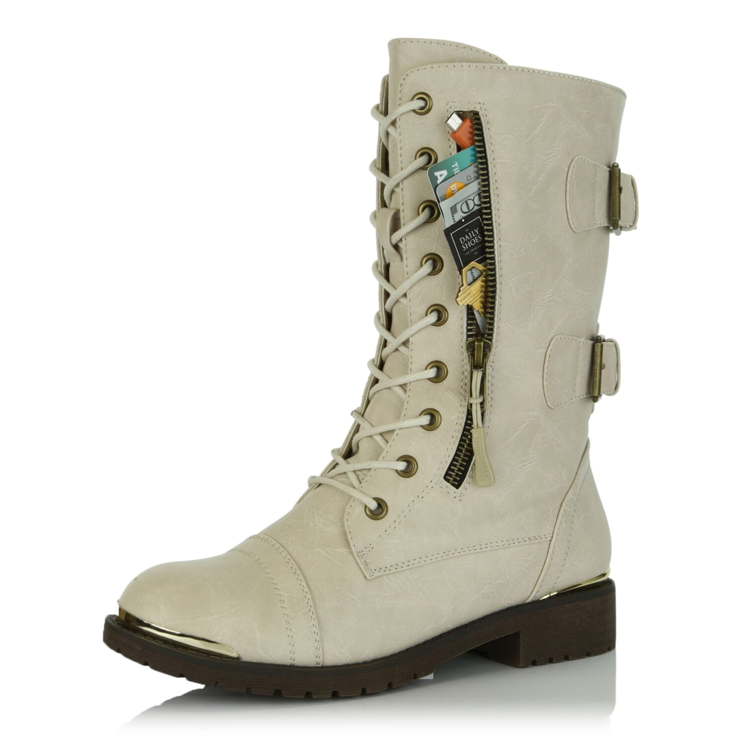 daily shoes womens military combat boots