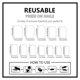 thumbnail image 3 of 24 Pcs Coconut Tree Stick on Nail Gradient Artificial Nail Short Square False Nail Glossy Press On Nail for Woman Girls, 3 of 4
