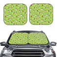thumbnail image 2 of Honeii Guinea Pigs Print Foldable Car Sun Shade for Windshield, 2-Piece UV Protection Shade, Protects Car Interior, Ideal for Cars, Trucks, SUVs-Large, 2 of 6