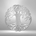 thumbnail image 3 of Classic Tree of Life Steel Sign Laser Cut Powder Coated Home & Office Metal Wall Decor Multiple Sizes & Colors, 3 of 5
