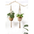 thumbnail image 3 of Colgadores de plantas para interior y exterior, cesta decorativa para maceta, cuerda de yute para decoración del hogar y exteriores, 3 of 6