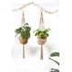 thumbnail image 3 of Colgadores de macramé para plantas, maceta colgante para interiores, cesta decorativa para maceta, cuerda de yute para decoración interior y exterior del hogar Ormromra WRMH-1070-1, 3 of 6