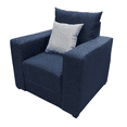 thumbnail image 3 of Sillon EL BAZAR STORE Lino Azul Marino 1 plaza Modular Moderno, 3 of 4