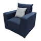 thumbnail image 3 of Sillon EL BAZAR STORE Lino Azul Marino 1 plaza Modular Moderno, 3 of 4