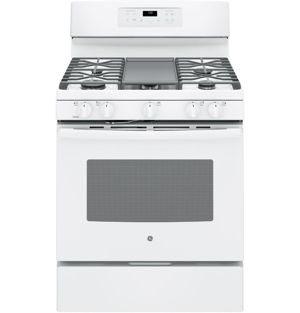 GEJGB700DEJWW30WhiteGasSealedBurnerRangeConvection
